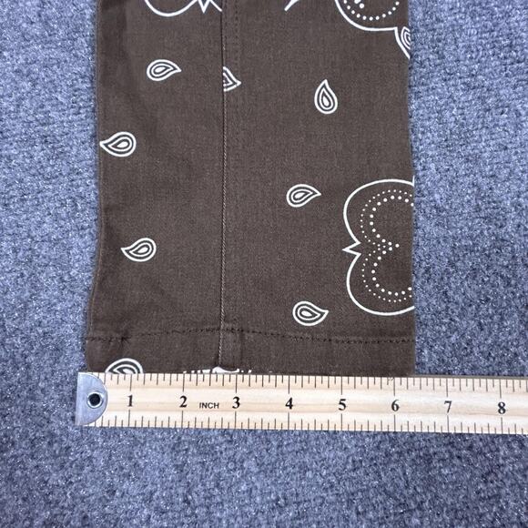 NOVA MEN Cargo Pants Mens 30 Bandana Print Summer Games HD18-107 Streetwear - Picture 12 of 12